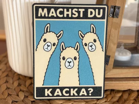 Die drei Lamas fragen: Machst du Kacka?