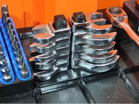 Gridfinity Crowsfoot Wrench Stand