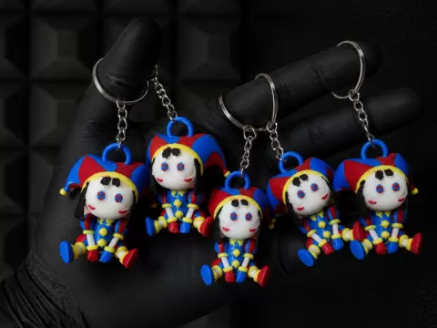Pomni Chibi keychain