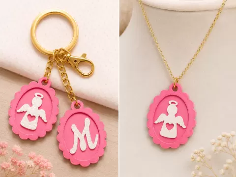 Medalha com anjo