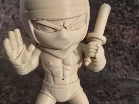 Statuetta Caricatura Ninja in mutande