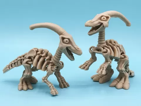 Articulated skeleton Parasaurolophus(2 styles)