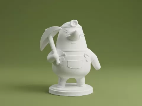 Animal Crossing Mr. Resetti Figurine