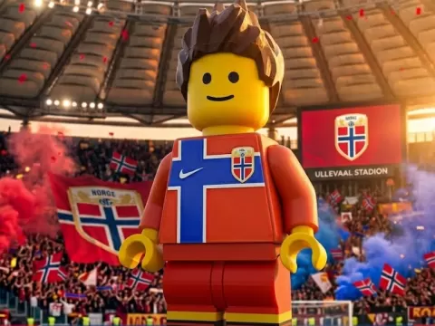 Brick MegaFigure – Norway Jersey Haaland USA26