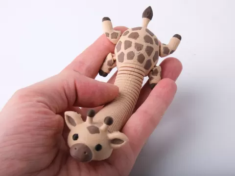 Slinky Giraffe Flexi Toy - Articulated Cute Animal