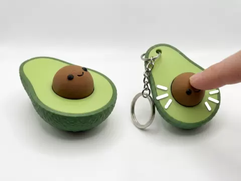 Avocado Clicker –Cute Keychain Fidget Toy