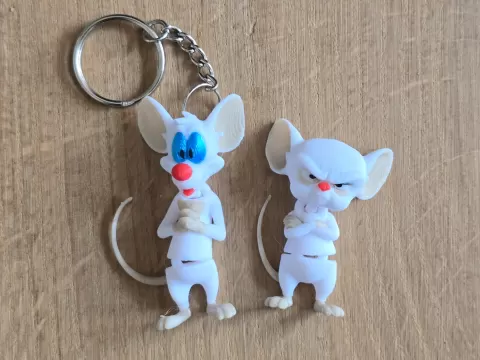 Pinky and the Brain - Pinky flexi keychain