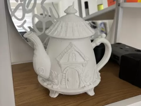 Teapot Tea Party Fairy House