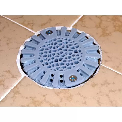 Sunflower Voronoi hair strainer / shower drain cover