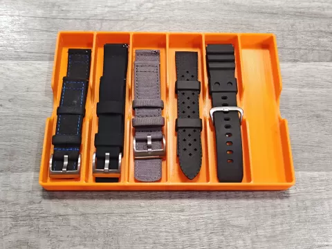 Watch strap tray