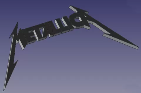Metallica Name Logo Flat Version
