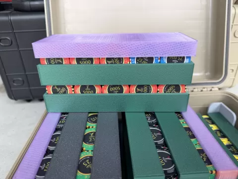 Poker Chip 39mm tray - easy print on side