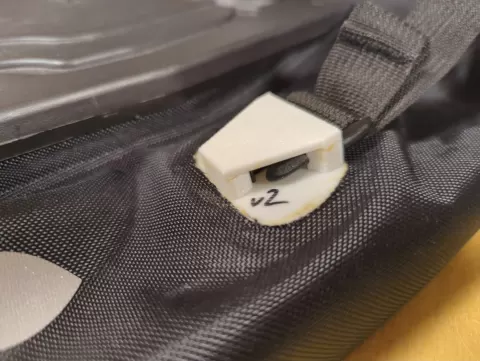 Replacement buckle insertion end for Vaude Deluxe Aqua pannier
