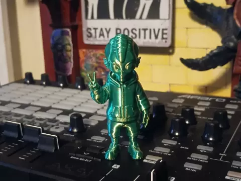Peace Lovin' Alien Figure