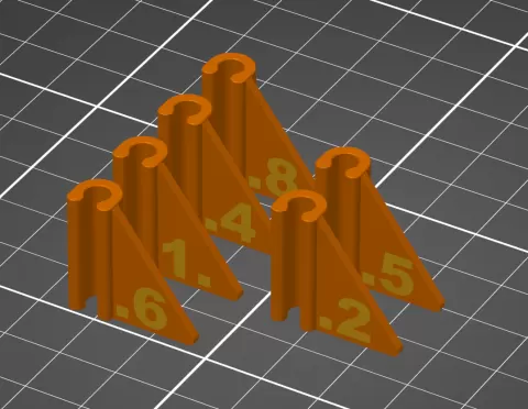 INDX nozzle size labels