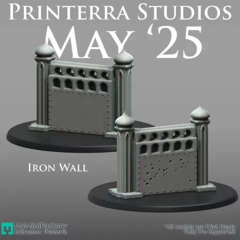 050 SAHRA Iron Wall by Printerra Studios