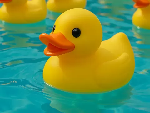 Floating Rubber Duck
