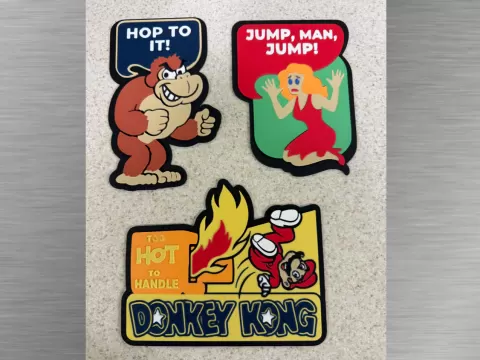 Vintage Topps Mario stickers -Cutouts set3