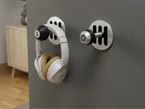 Gear shift wall hook