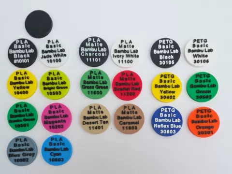 AMS Lite Filament Spool I.D. Disc Tags
