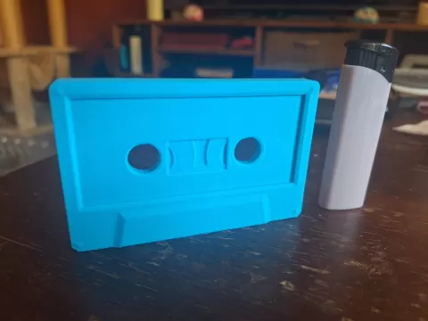 Cassette tape life sized