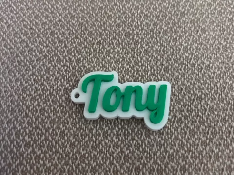 Tony name keychain