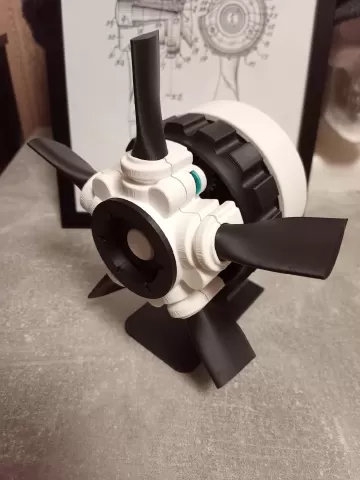 Round blade adjuster / enclosure for Variable Pitch Propeller Mechanism