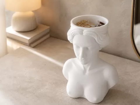 Madame — Decorative Bust Organizer Bowl