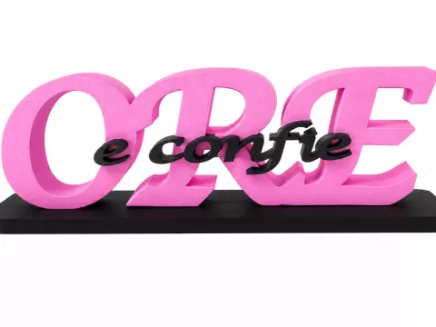 ORE e Confie – Decoração Cristã em 3D