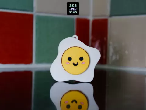 Fried Egg Mechanical Switch Fidget Clicker No AMS