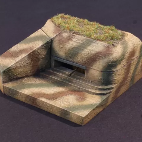 WW2 D-Day Atlantic Wall German Bunker - R667 Kleinschartenstand - casemate for 5cm Kwk 39 by Klaus Santa