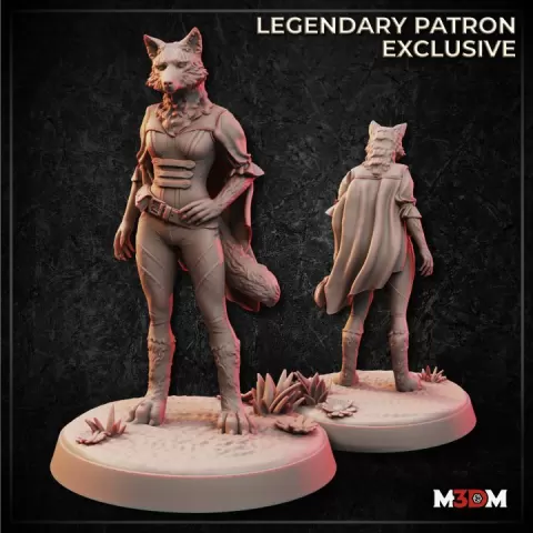 Half Elf Lady Werewolf by M3DM