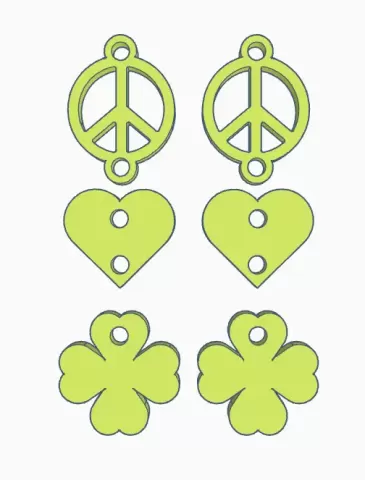 Peace Love Shamrock.stl