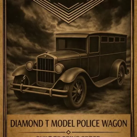 Mythos Motors 1920s & 1930s Diamond T Police Wagon by Kore Games