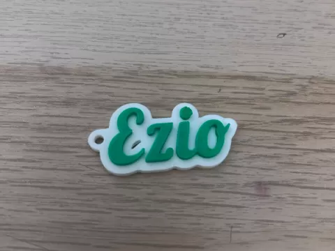 Ezio name keychain