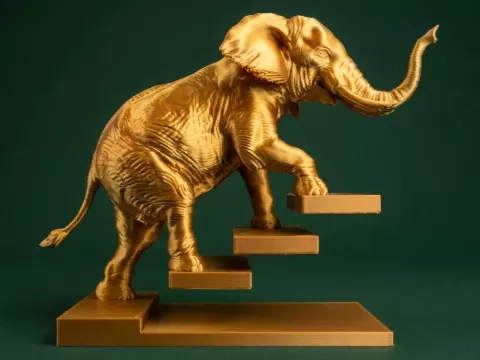 Elephant stairs ilusion