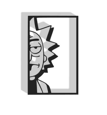 Rick from Rick and Morty Decor