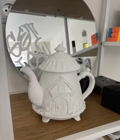 Teapot Tea Party Fairy House
