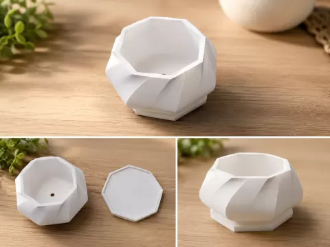 Minimalist Pot with Pan