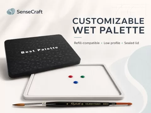 Customizable Wet Palette – SnapLock Lid & TPU Seal