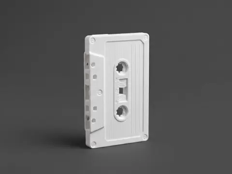 Retro Cassette Tape Model