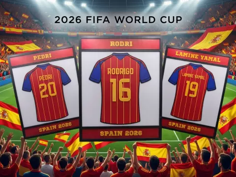 Football Jersey Display – 2026 World Cup Spain
