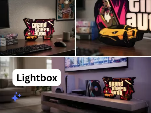 GTA 6 Lightbox in Full 12 Color AMS w/ LED Strip