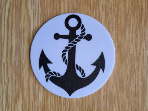 Nautical Anchor Coaster