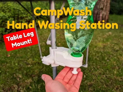 CampWash - Hand Washing Station (Table Leg Mount)