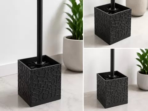 Porta escobillas efecto piedra para baño