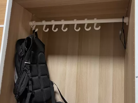 Rucksackhaken für IKEA Kleiderstange (25 mm)