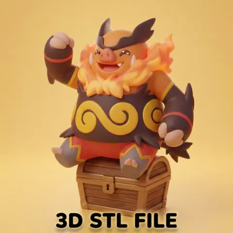 Emboar Pokemon STL File