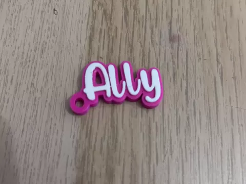 Ally name keychain