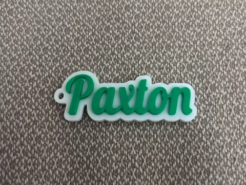 Paxton name keychain